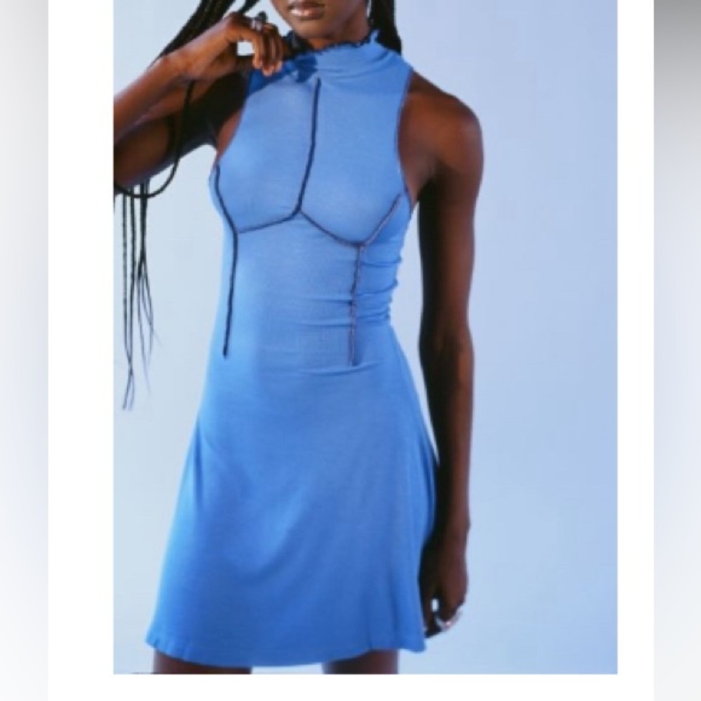 Urban seamed mini dress